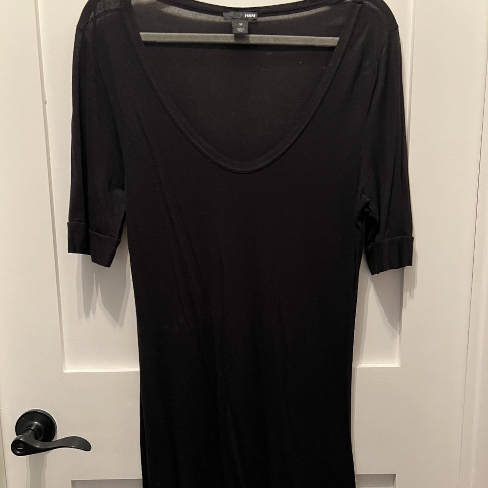 H&M lightweight black dress
